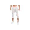 Moisture-Wicking Quick-Dry 3/4 Training Tights Men Tights White CT2926-100