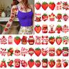 63pcs Temporary Tattoo Dessert Illustrations Cartoon Nature Decals Strawberry Stickers Waterproof Long-lasting Body Stickers For