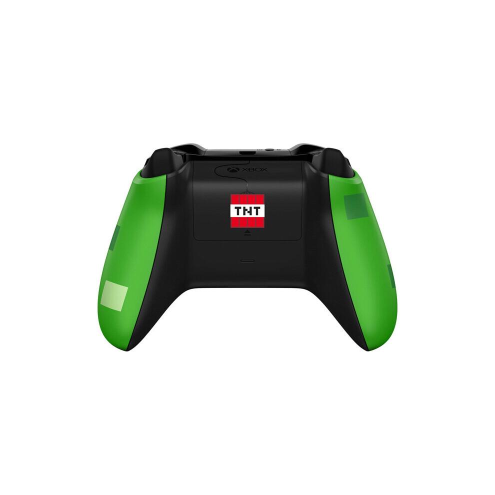 Xbox One Kablosuz Kontrolcü – Dokulu tutuş, Bluetooth, 3,5 mm jak ve özel düğme eşleme ile Minecraft Creeper Sınırlı Sürüm