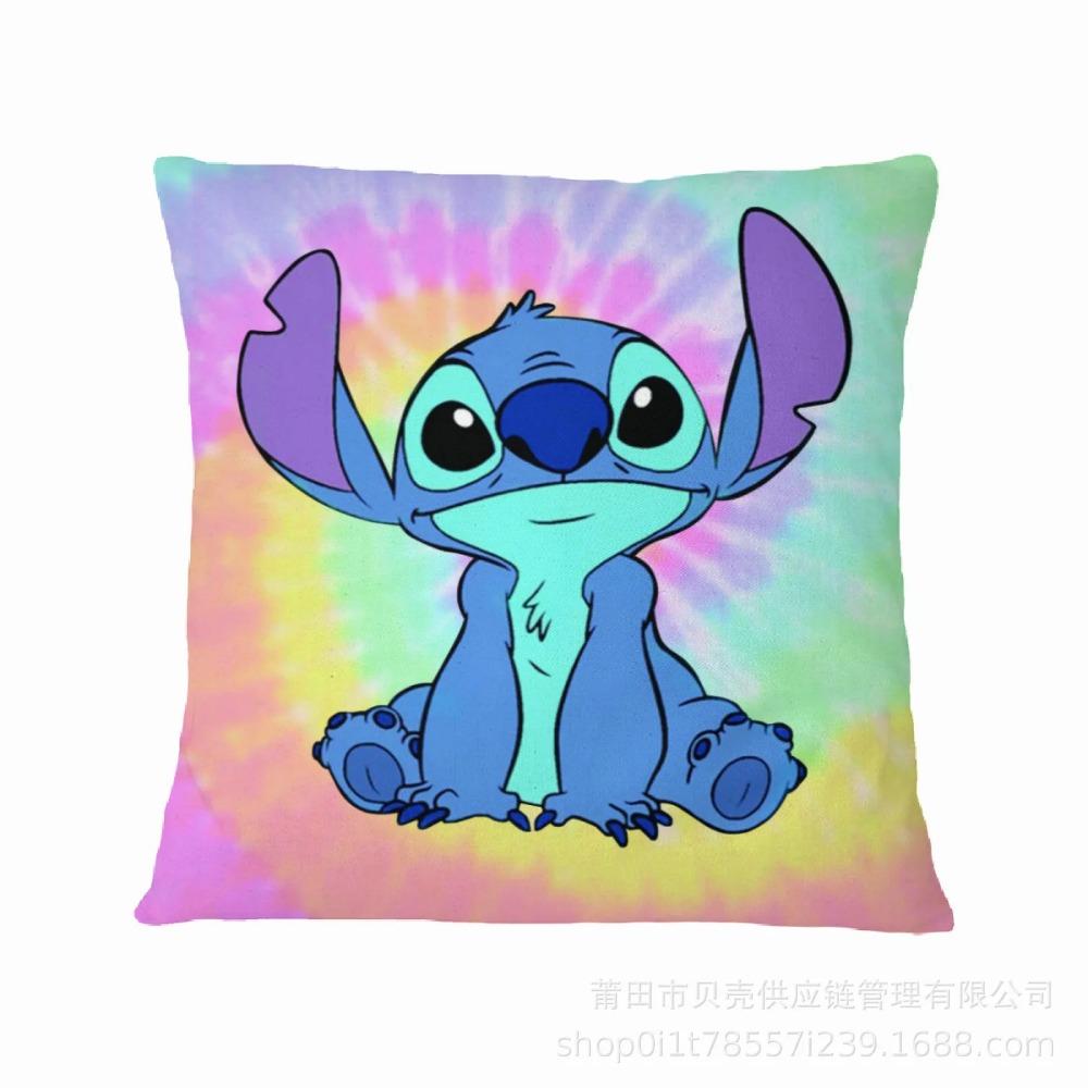 Figurină Anime Disney Stitch Față de Pernă cu Imprimeu Față-Verso Kawaii Stitch Pernă Față de Pernă Decor Interior Cameră Copii Cadouri
