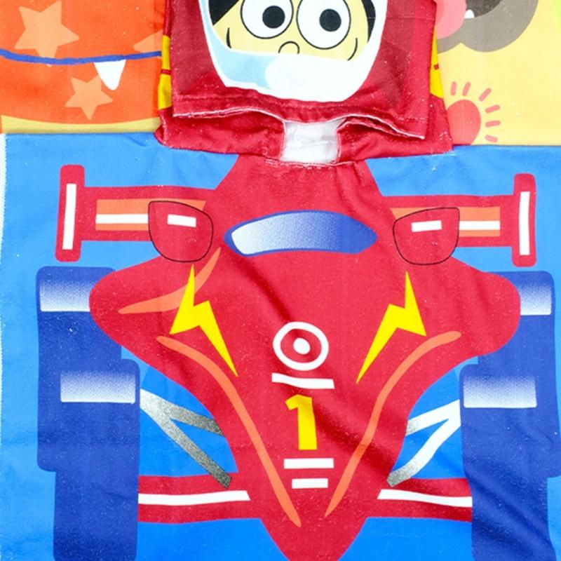 Baby Bath Cape Hooded Towel with Fun Cartoon Designs and Soft Fiber Perfect for Post Swim Warmth Beach Use Bath Cape