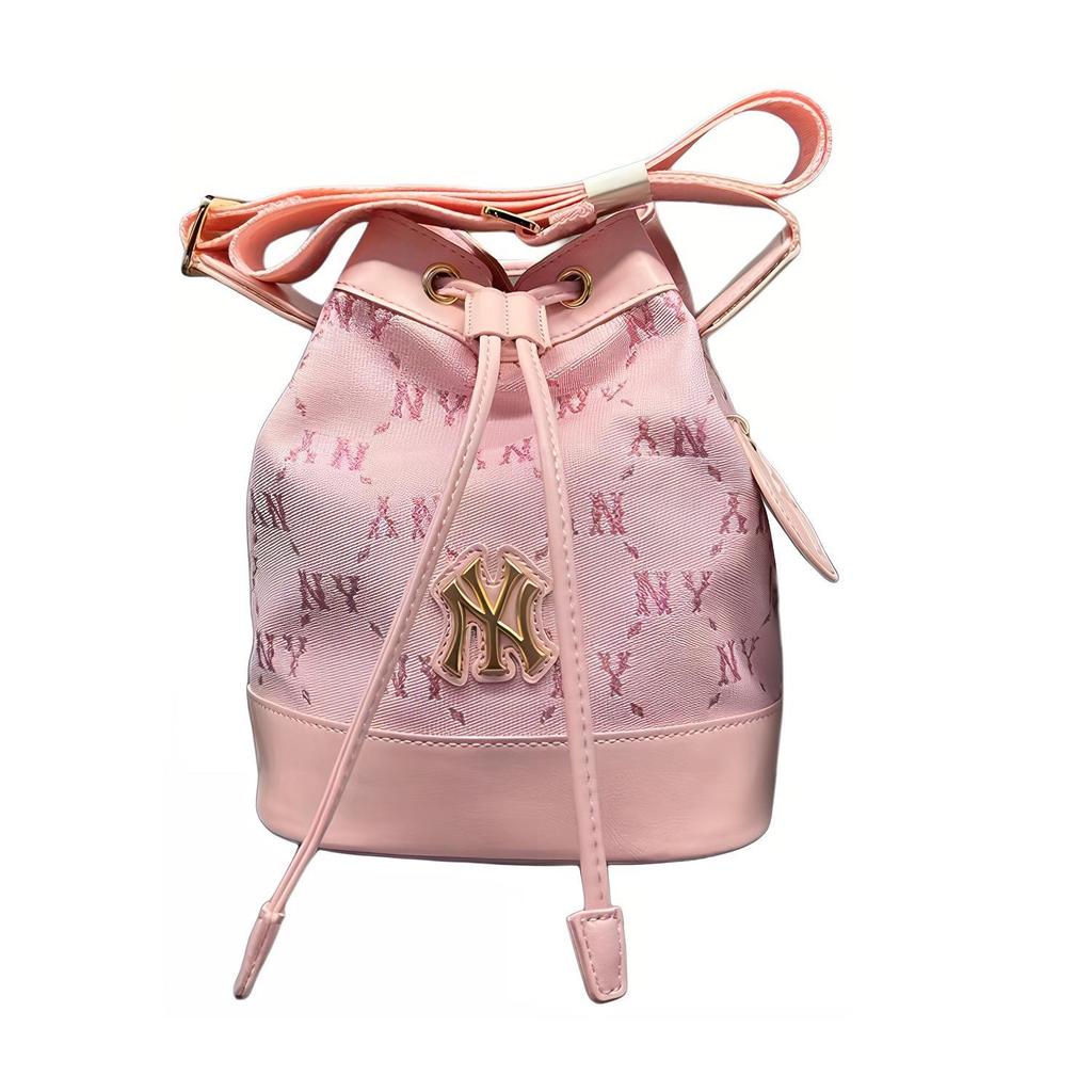 New MLB Polyester Shoulder Bag, Crossbody Bag Regular Women's Milk Pink 7ACRMDE4N-50PKL