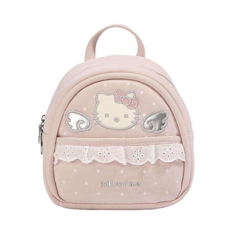 Schoolbag high-value mini polka dot schoolbag female 1011 new trendy Korean college style backpack travel cartoon backpack