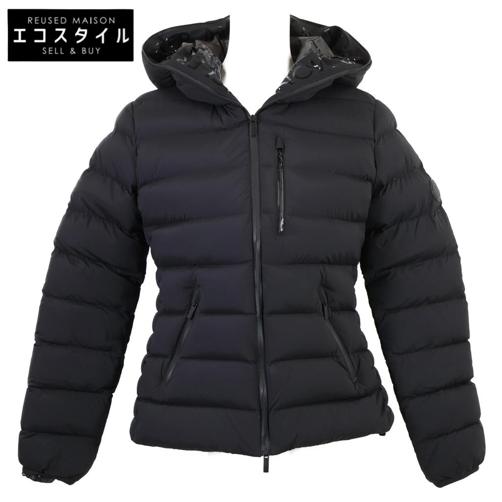 MONCLER [Good condition/Domestic regular/21 year old] HERBE hoodie down Jacket O blackUsed