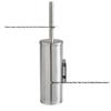 304 Stainless Steel No-Drill Hanging Toilet Brush Set with Deodorant