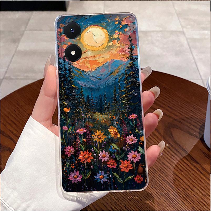 Phone Case For Vivo Y02S Case V2203 Bumper Soft Silicone Back Cover for Vivo Y16 Funda Love Heart Rabbit Case for VivoY02S Y 02S