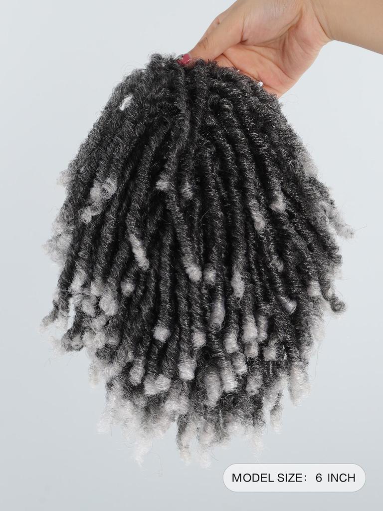 Synthetic Short Wigs 6-inch Afro Puff Kinky Curly Drawstring Ponytail Clip In Hair Extensions Natural Hairpiece Pony Tail For Women Daily Wear