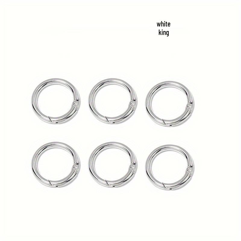 Zinc Alloy Openable Spring Ring Round Metal Buckle Pendant 20MM Diameter/2.8g