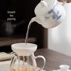 Gold Inlaid Jade Porcelain Tea Set - Bamboo Wind