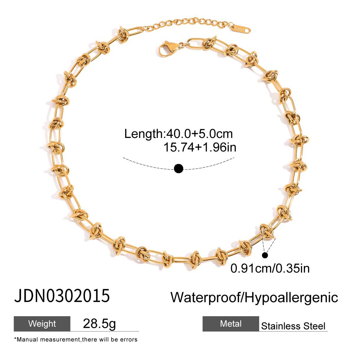 Jieding European and American titanium steel necklace love clavicle chain popular jewelry stainless steel neck chain