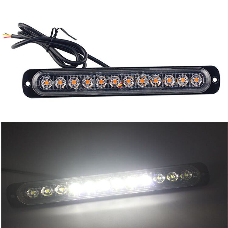 1pc Stroboscopes LED Strobe Warning Light Bar Grille Flashing Truck Car Beacon Signal Lamp 12V 24V Emergency Light
