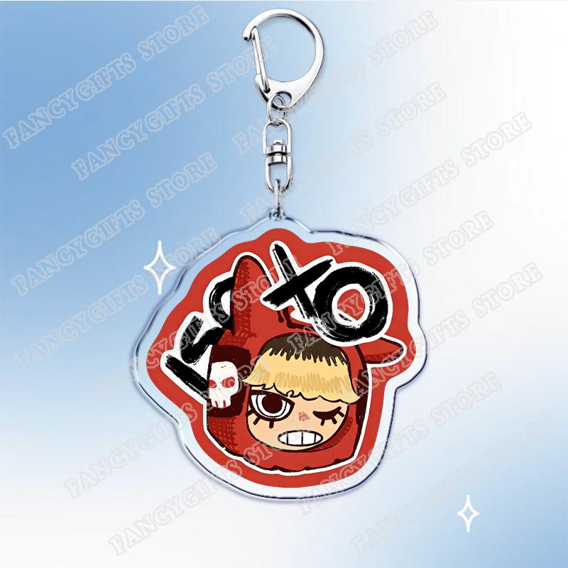 Cute Game Cartoon Chibis Keychains for Accessories Bag Keyrings Jewelry Fans Friends Gifts