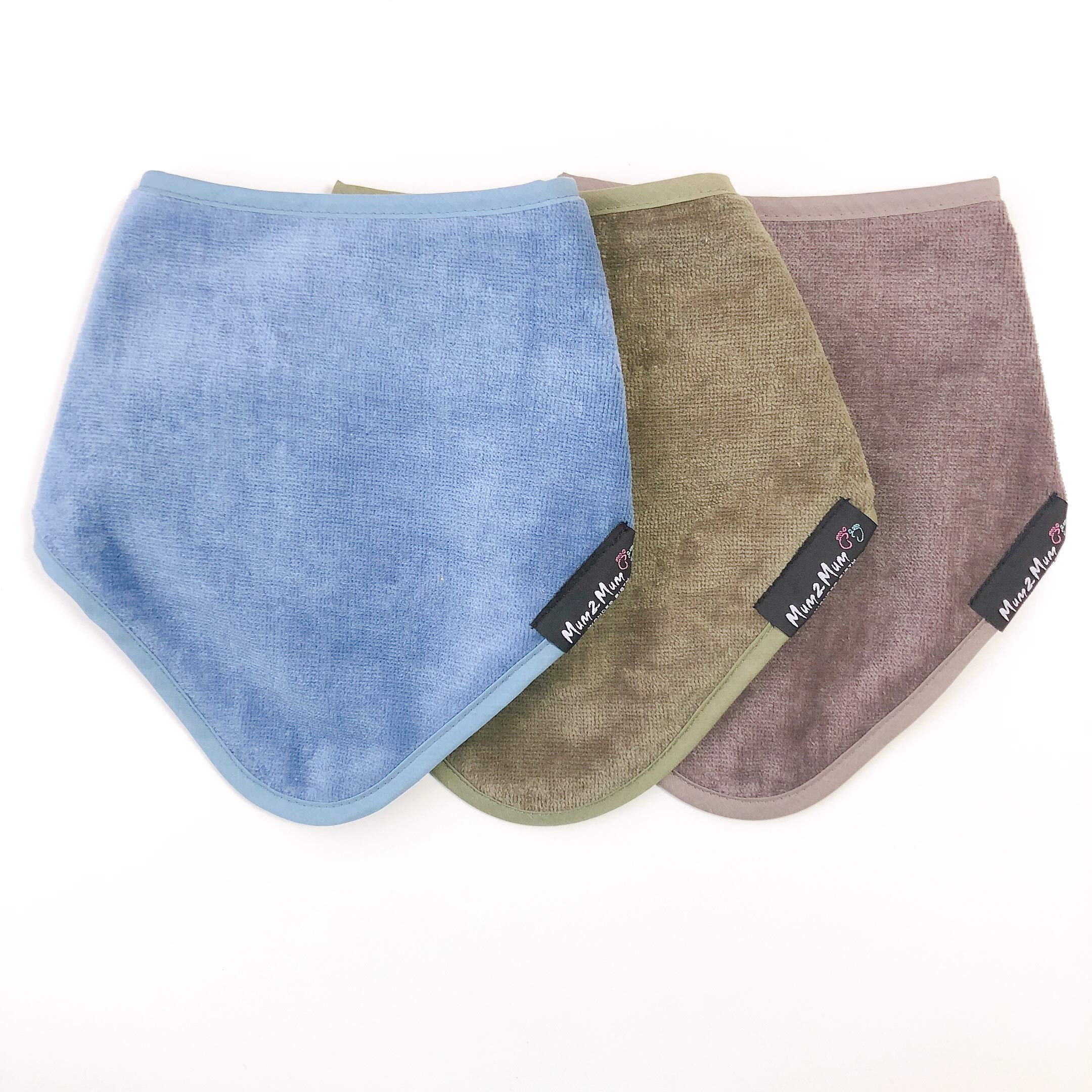 

Mum 2 Mum Bandana Bib Set of 3 Mushroom 3 Pieces Denim, Olive,