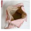 Cute Clear Acrylic Panel Shoulder Bag Large Capacity School Commuter Tote for Women