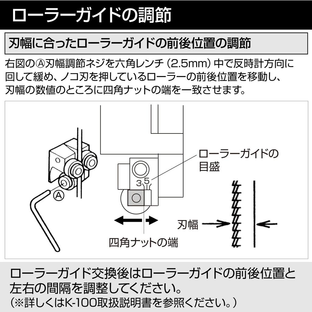 HOZAN Roller Guide Set Compatible Models K-100/105 K-105-8