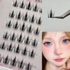 6 Rows Self Adhesive Eyelashes No Glue Individual Lashes High Quality Soft Idol Lash Clusters