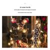 Solar LED Snowflake Icicle String Lights for Outdoor Christmas Decorations