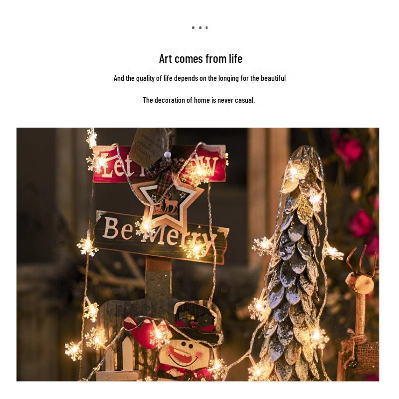 Solar LED Snowflake Icicle String Lights for Outdoor Christmas Decorations