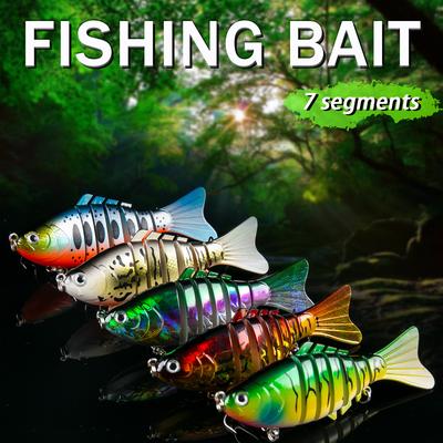 Angelköder mit mehreren Gelenken, harter Köder, künstlicher Köder, Wobbler, 6 Segmente, Swimbait, Jigging-Köder