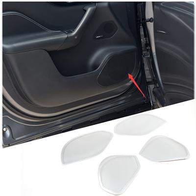 For Jaguar F-Pace F Pace X761 2016 Aluminum Alloy Silver Car Door Speaker Cover Decorative Sticker Car Accessories