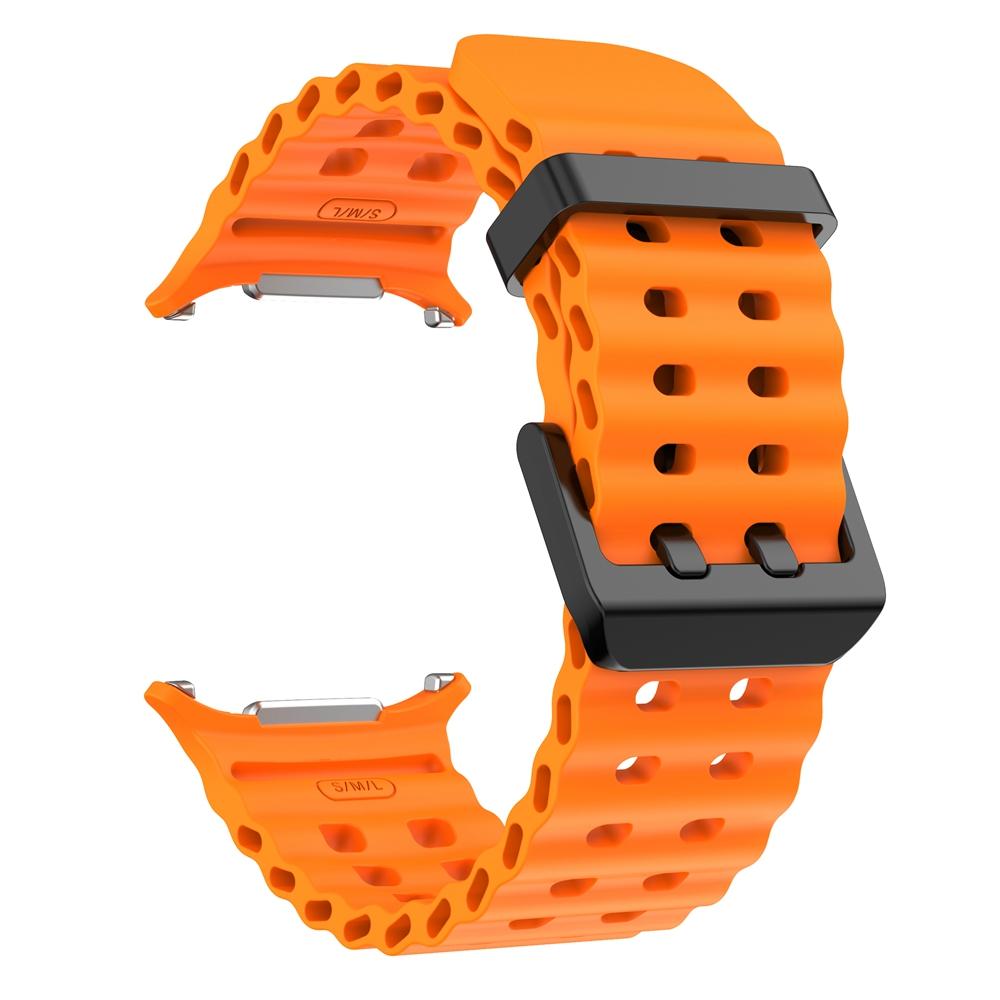 Two-Tone Sports Silicone Marine Strap For Samsung Galaxy Watch Ultra 2025 Band Bracelet For GalaxyWatch Ultra 47mm Watchband