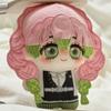 Demon Slayer Tengen Uzui Plush Doll Set 10cm Cute Sound Hashira Mascot with Eyepatch Battle Design Soft Anime Stuffed Keychain for Fans Bag Decor Gift