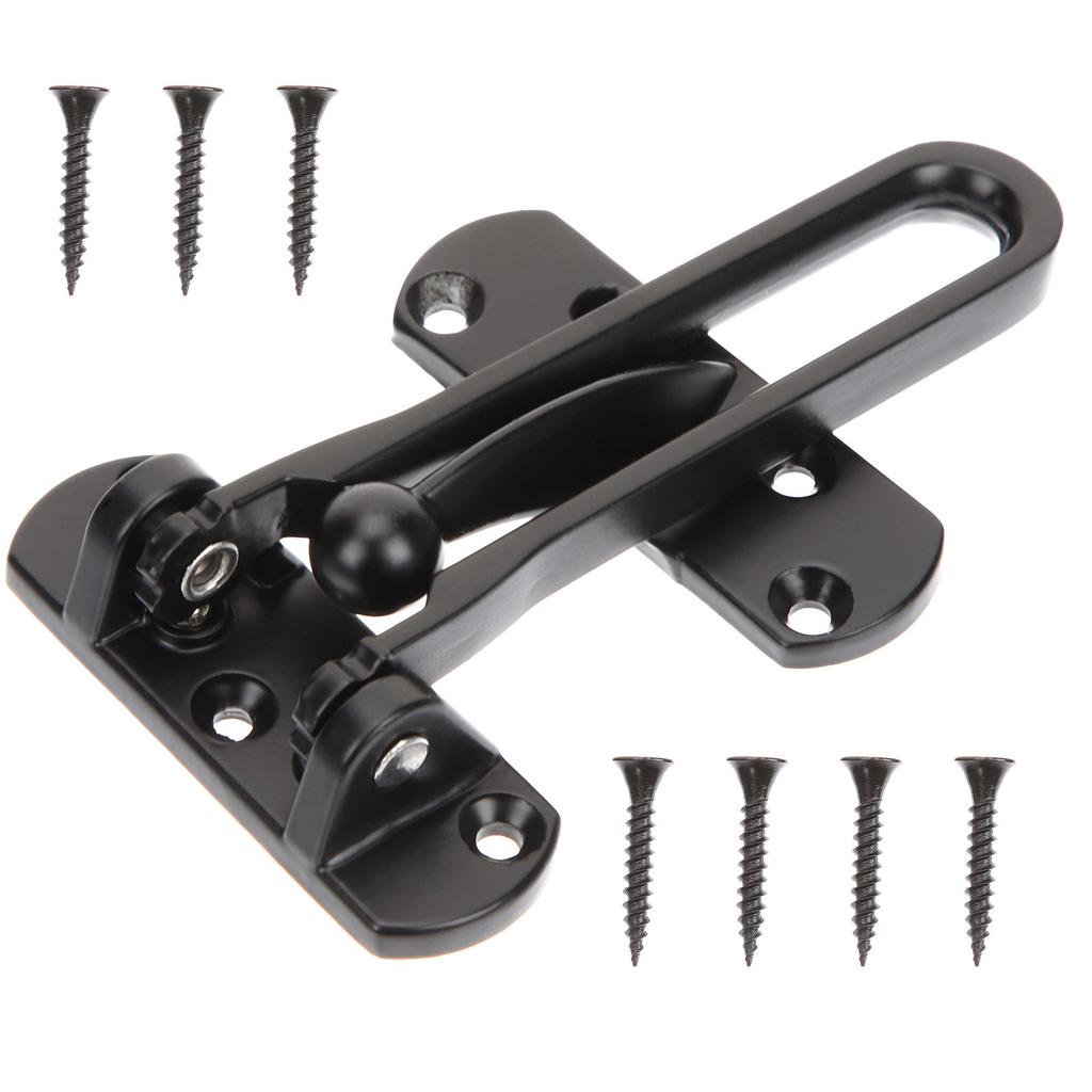Swing Bar Door Lock Zinc Alloy Front Door Lock Latch Security Bar Stopper for Windows Cabinets Hotel Home Security