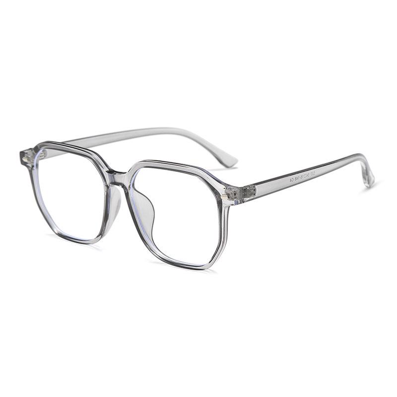 Trendy Anti-Blue Light Ultra-Light TR90 Black Glasses Frame with Prescription Lenses