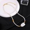 Irregular white pearl necklace for women - hot selling, light luxury, unique shell beaded choker