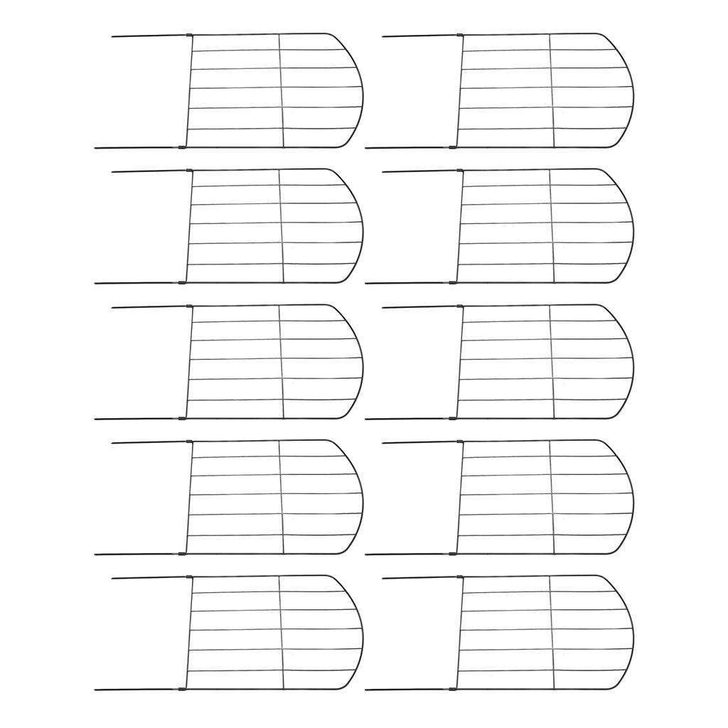 Decorative Garden Fence Easy Assembly Arched Ground Stakes Metal Dog Border Fence for Yard Patio