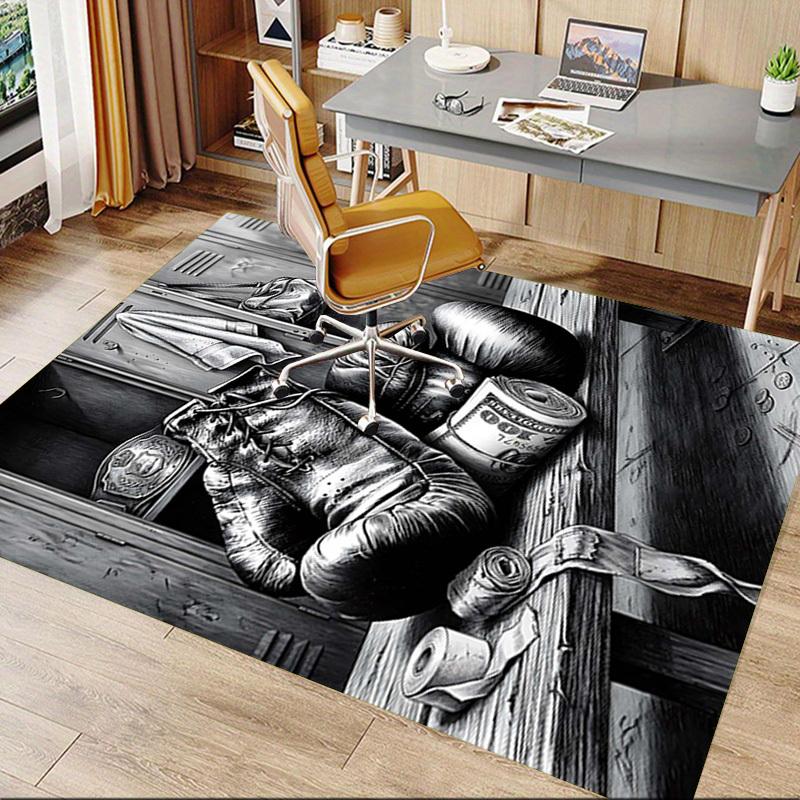 1PC Boxing Money Non-Slip Floor Carpet Compatible for Office&Living Room&Bedroom&Dining Room - Soft & Pattern, Vibrant Colors-H0330