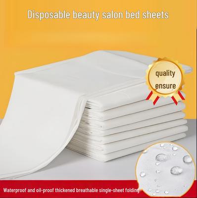 Waterproof Non-Woven Salon Bed Sheets - Oil-Proof & Thickened for SPA, Foot Bath, or Beauty Salon