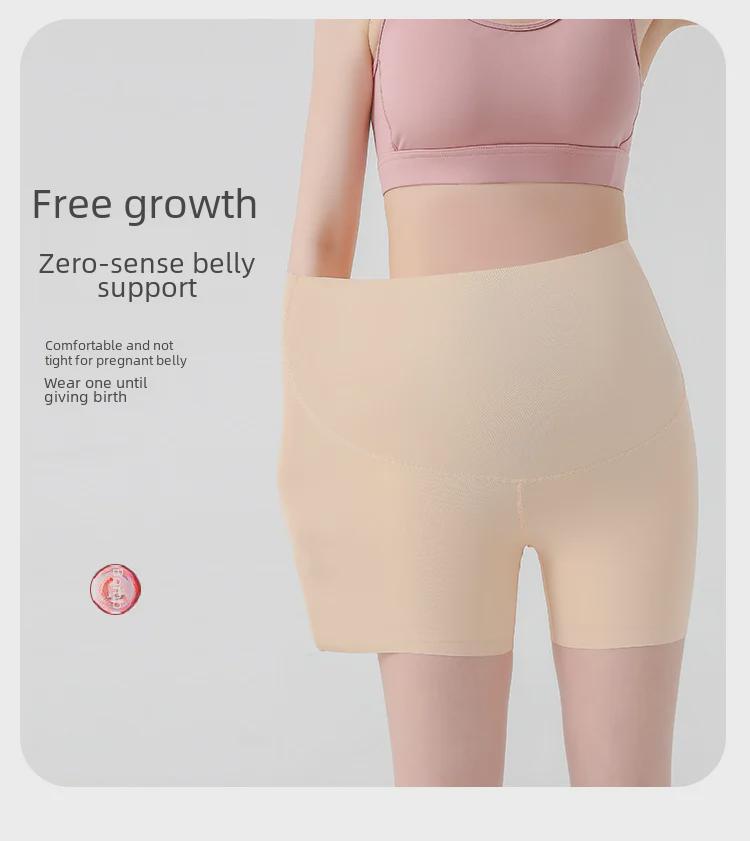 Maternity Belly Support Safety Yoga Shorts - Lightweight Summer 3/4 Length