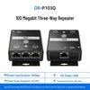 100M Gigabit POE Repeater: One Cable Powers 3 Cameras, 48V Support, No Extra Power Supply Required
