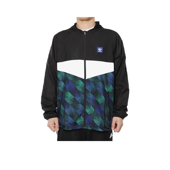 Adidas Originals Trefoil Zip-Up Hooded Track Jacket Men Outerwear Multicolor DU8380