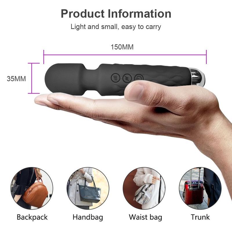 Mini Powerful Vibrator Sex Toys for Woman AV Magic Wand Vibrators Clitoris Stimulator Masturbator Dildo Erotic Toys