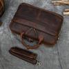 Retro Laptop Briefcase Bag Genuine Leather Handbags Casual 15.6" Business Bag Daily Working Tote Bags Men Male Bag for Documents