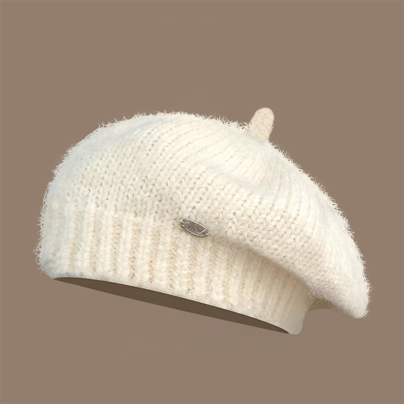 Ma Haimao Knit Beret Hat For Women Warm Fashion Autumn Chic Wearable