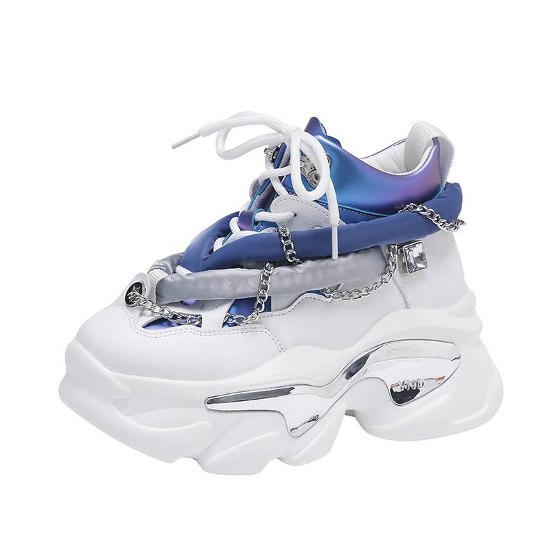 

Модные повседневные кроссовки на толстой подошве для мужчин, туфли на платформе, на шнуровке, на плоской подошве, мужские кроссовки для ходьбы, с увеличенным каблуком, фирменные кроссовки, дизайнерские мокасины для женщин 34 белый