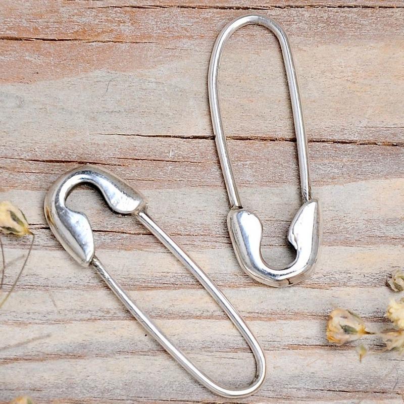 

Серьги-булавки Huajie для женщин Простая красота Стиль офисной леди Новая корейская мода Тренд серебряный