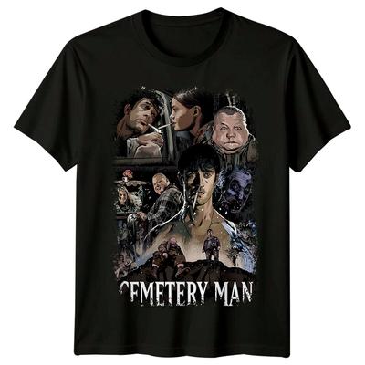 Hombre del Cementerio (1994) Camiseta Unisex Inspirada en Póster de Película Camiseta Retro de los 90