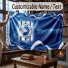 Custom Name Flannel Throw Blanket Brighton & Hove Albion Football Pattern Warm Home Decoration