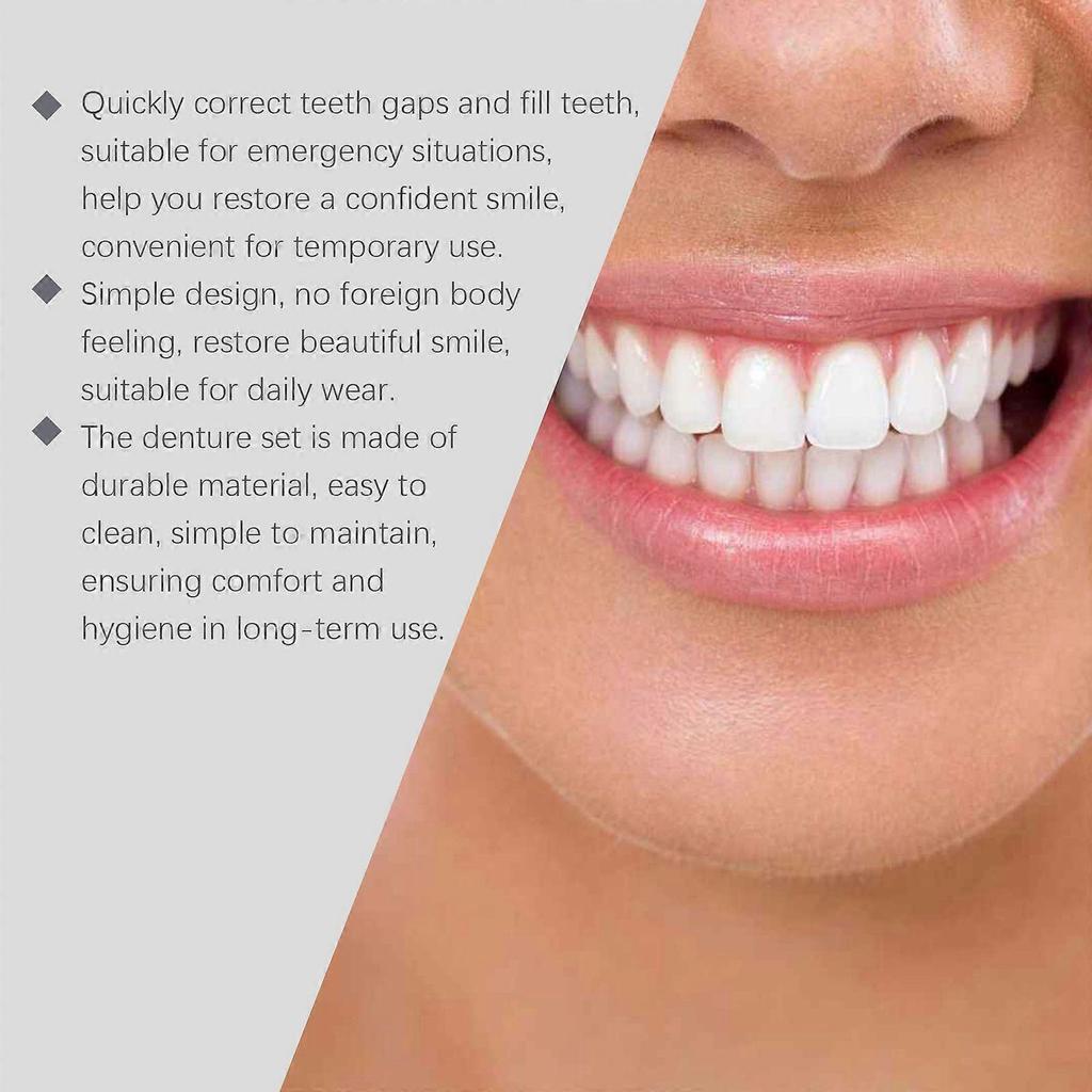 Oralhoe Silicone Denture Set Enhances The Beauty Of Your Smile, Allowing You To Smile Freely And Comfortably. Material Denture Set