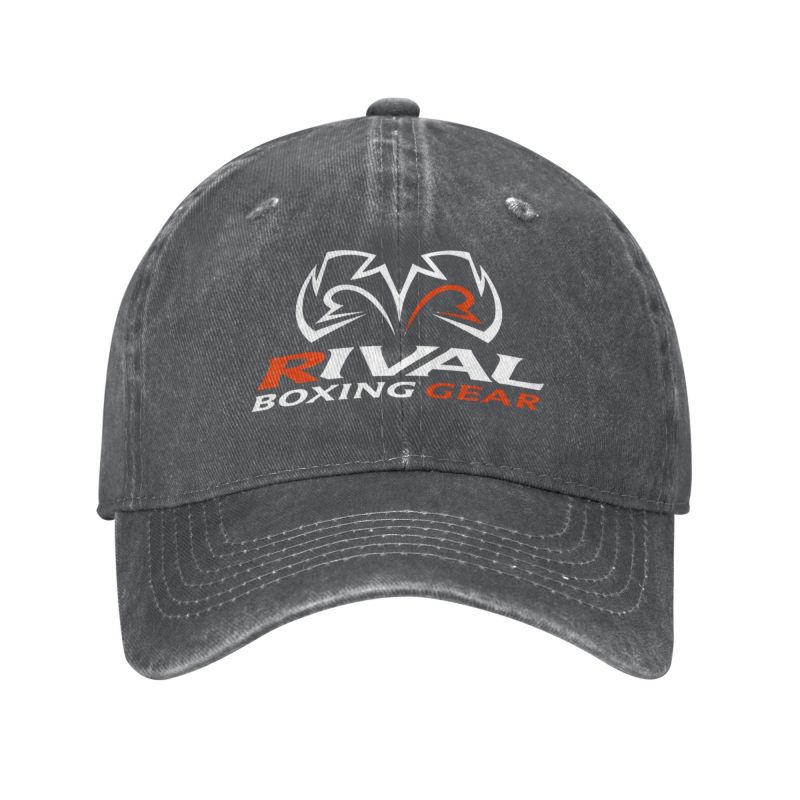 Rival Boxing Corpo Print Baseball Caps Distressed Washed Sun Visor Protection Cap Unisex Outdoor Summer Adjustable Snapback Hat