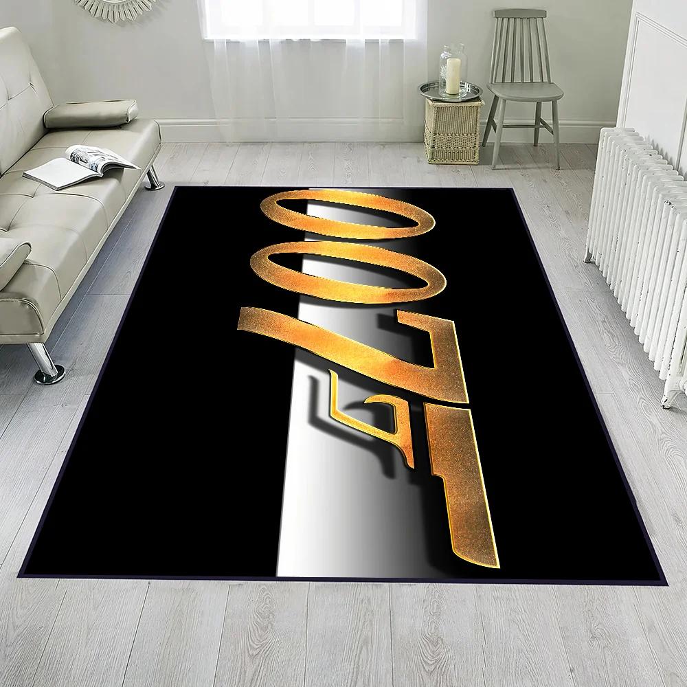 J-James B-Bonds-Agent Suspense Door Mat Entrance Non-slip Washable Kitchen Carpet Living Room Hallway Rug Bathroom Decoration