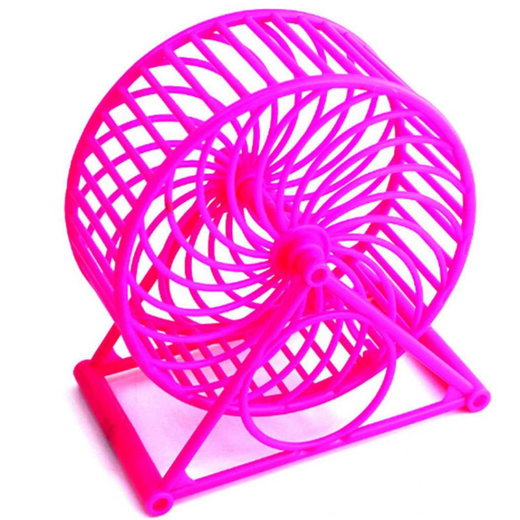 Rolig Hamster Mus Möss Liten Träningsleksak Löpande Snurra Sport Hjul?Bur