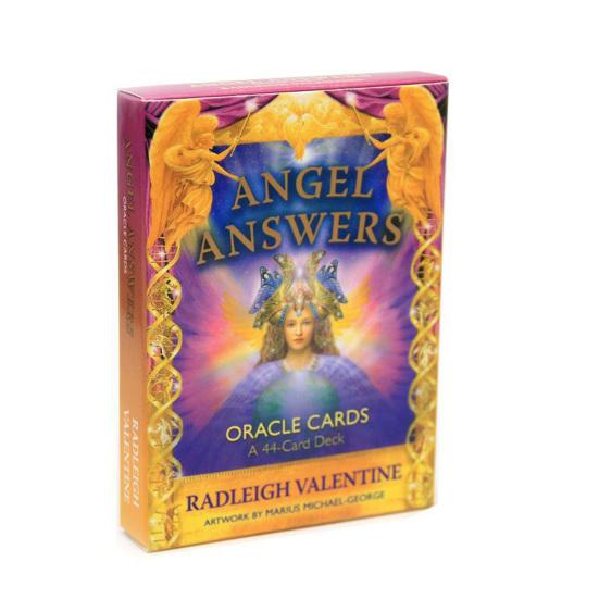 44Pcs/Set Tarot Decks Angel Answers Oracle Future Prediction Art Paper Classic Table Card Toy for Party
