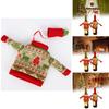 Christmas Knit Sweaters Wine Bottle Decor For Festive Dinner Table Setting