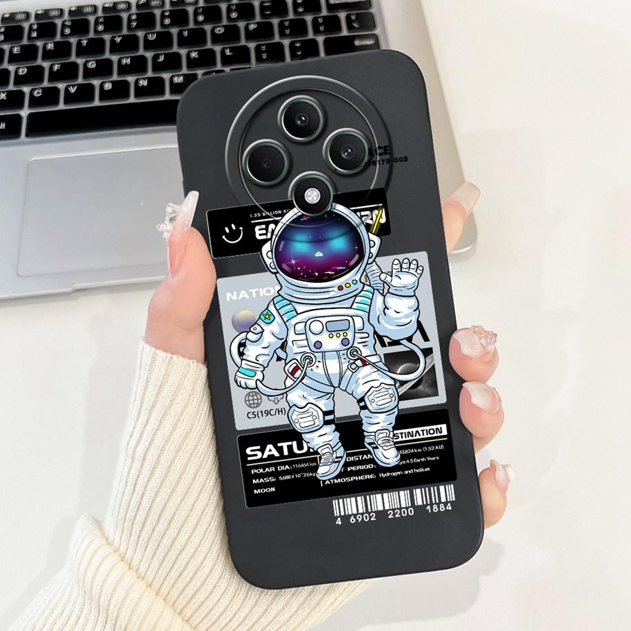 For OPPO Reno 12F 5G Case 2024 Fashion Pretty Girls Soft Liquid Silicone Shockproof Cover For OPPO Reno12 F 4G Reno 12 FS Bumper