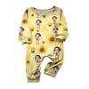 Prints Family Matching Long Sleeve Tops+Pants Set Family Matching Sets